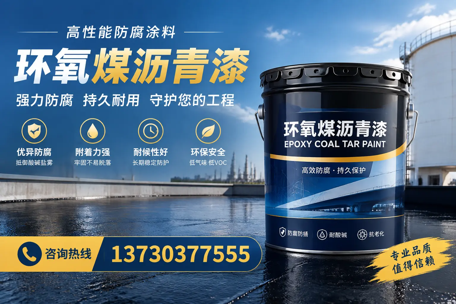 环氧煤沥青漆的耐久性分析，适合杜尔伯特的使用场景